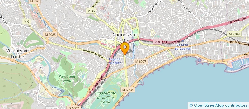 localisation de l'entreprise AGENCE TRIAM-IMMO 25 KENNEDY à CAGNES-SUR-MER