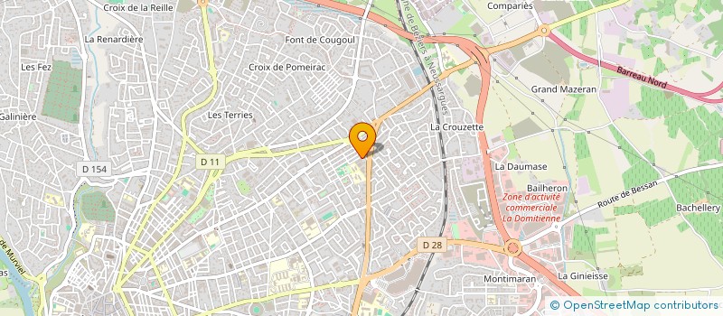 localisation de l'entreprise AGENCE TRIANGLE DISTRIPUB LITTORAL à BEZIERS