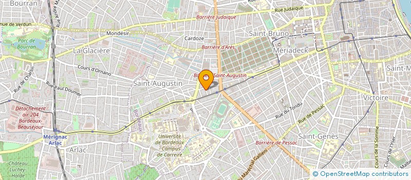 localisation de l'entreprise AGENCE TRIPLE A à BORDEAUX