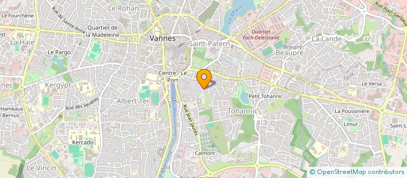 localisation de l'entreprise AGENCE TROGOFF IMMOBILIER à VANNES