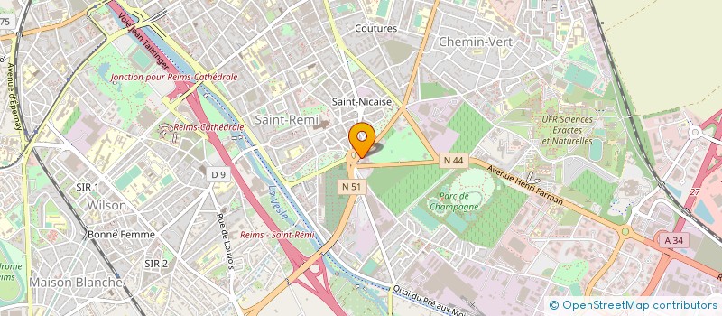 localisation de l'entreprise AGENCE URBANISME DEV DE LA REGION REIMS à REIMS