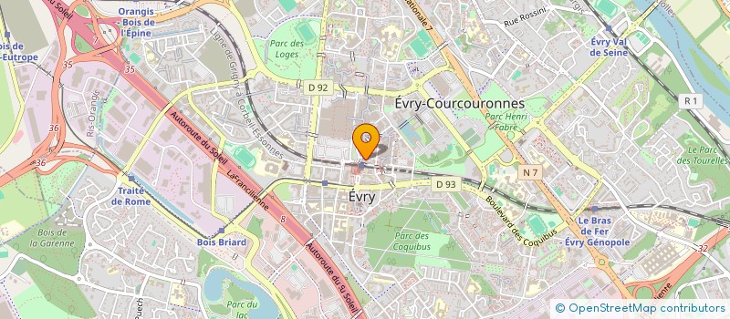 localisation de l'entreprise AGENCE URBANISME DEV ESSONNE SEINE ORGE à EVRY-COURCOURONNES