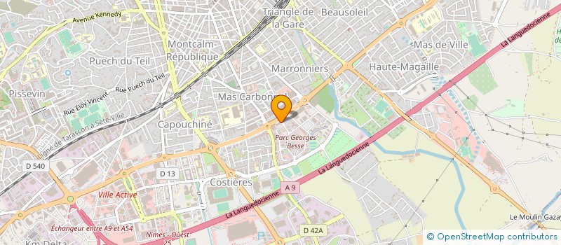 localisation de l'entreprise AGENCE URBANISME DEV REGION NIMOISE  NIMES