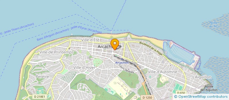 localisation de l'entreprise AGENCE VALLEAU à ARCACHON