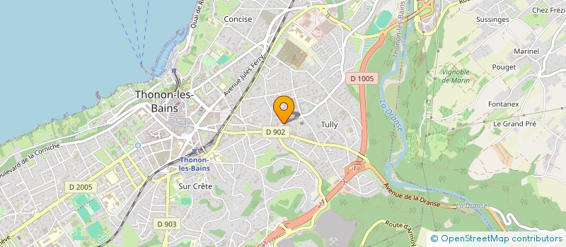 localisation de l'entreprise AGENCE VALORISATION ECOLO LACS RIVIERES à THONON-LES-BAINS