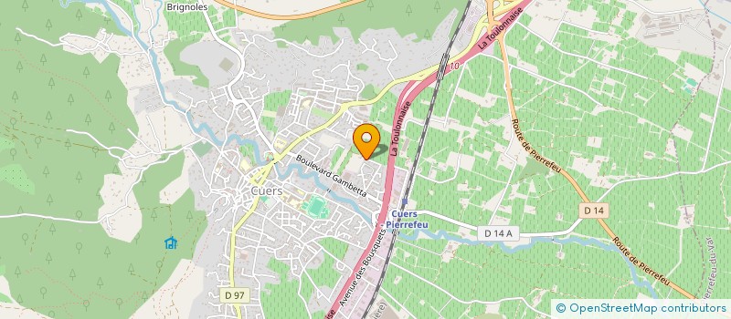 localisation de l'entreprise AGENCE VAROISE DE SERRURERIE  CUERS