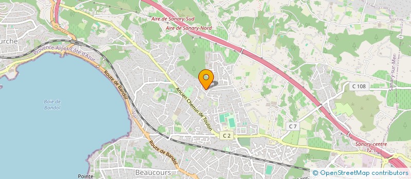 localisation de l'entreprise AGENCE VAROISE ELECTROMECANIQUE à SANARY-SUR-MER
