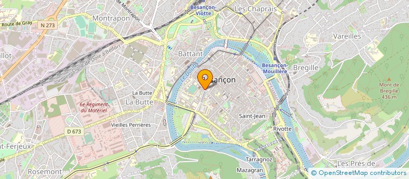 localisation de l'entreprise AGENCE VAUBAN à BESANCON