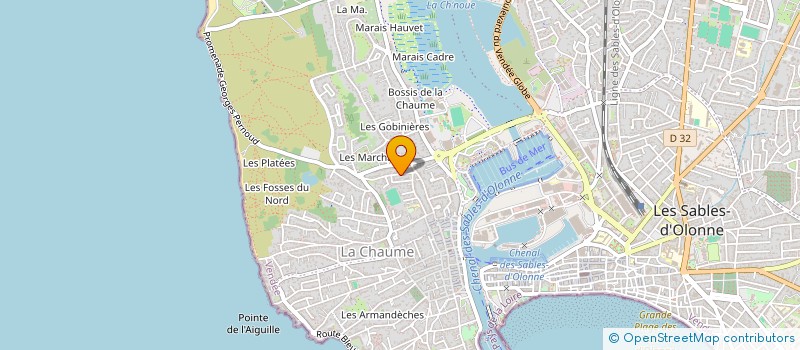 localisation de l'entreprise AGENCE VENDEE LITTORAL à LES SABLES D'OLONNE