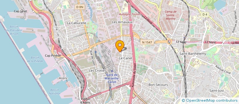 localisation de l'entreprise AGENCE VENTES IMPORTA PRODUCTE à MARSEILLE