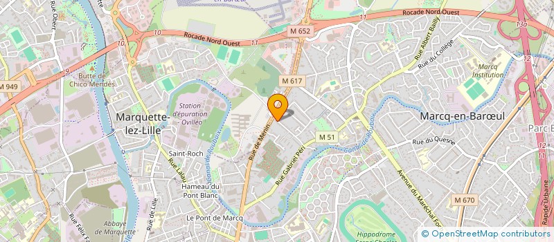 localisation de l'entreprise AGENCE VERMETTEN à MARCQ-EN-BARŒUL