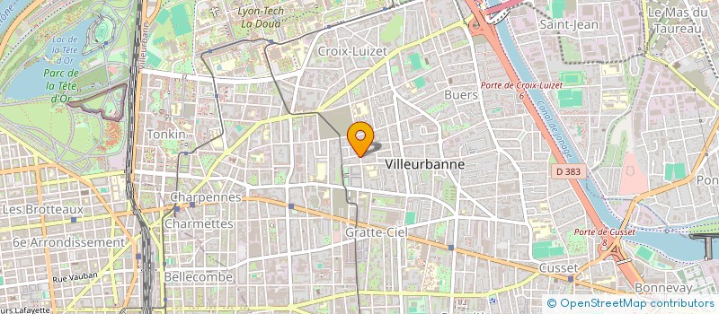 localisation de l'entreprise AGENCE VILLEURBANNAISE D'IMMOBILIER  VILLEURBANNE