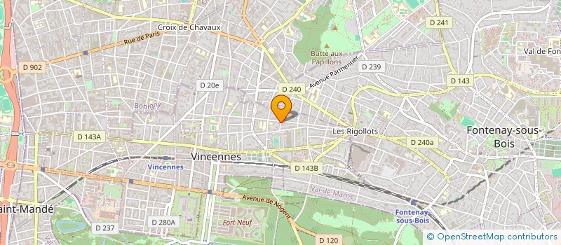 localisation de l'entreprise AGENCE VINCENNES IMMO à VINCENNES