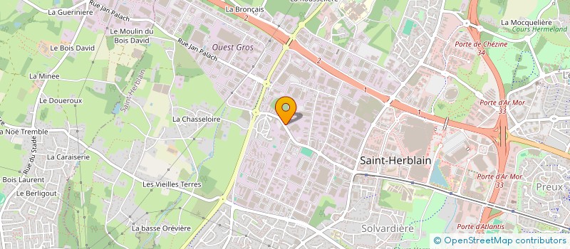 localisation de l'entreprise AGENCE VITARIS OUEST à SAINT-HERBLAIN