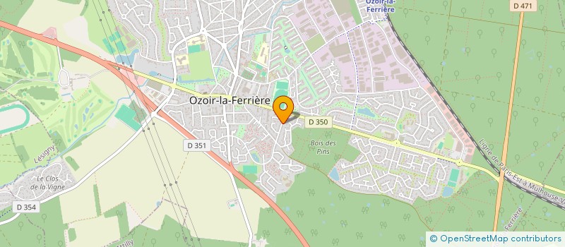 localisation de l'entreprise AGENCE VIVIANE KOVAC ARTISTIC MANAGEMENT  OZOIR-LA-FERRIERE