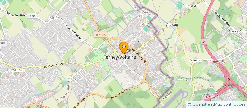 localisation de l'entreprise AGENCE VOLTAIRE à FERNEY-VOLTAIRE