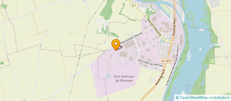 localisation de l'entreprise AGENCE VOYAGES PERDIGEON à PERONNE