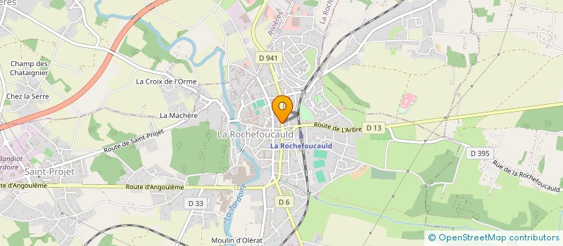 localisation de l'entreprise AGENCE VRIET à LA ROCHEFOUCAULD-EN-ANGOUMOIS