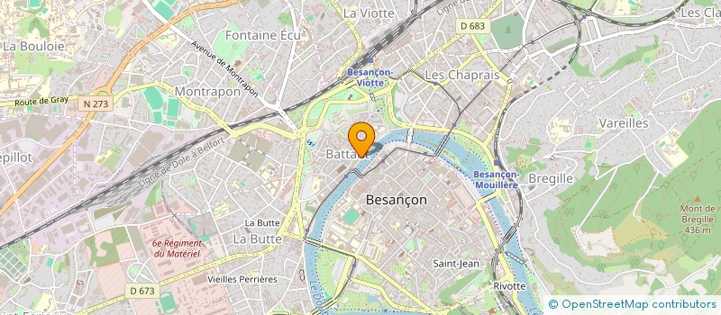localisation de l'entreprise AGENCE VUE à BESANCON