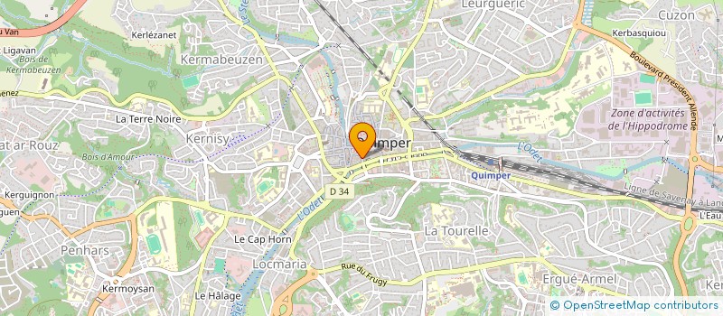 localisation de l'entreprise AGENCE YOUNI  QUIMPER