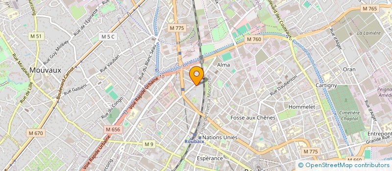 localisation de l'entreprise AGENCE YOUPUB  ROUBAIX