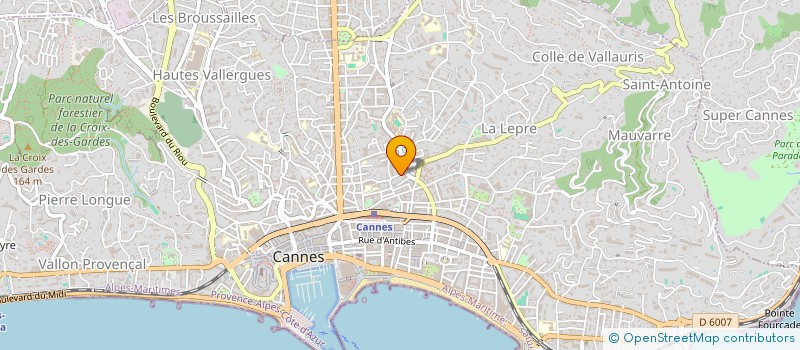 localisation de l'entreprise AGENCELEC à CANNES
