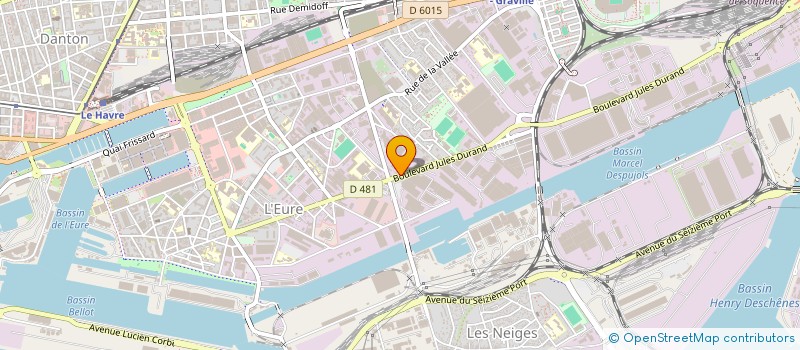 localisation de l'entreprise AGENCEM VEHICUL INDUSTR OUTILLAG NORMAND à LE HAVRE