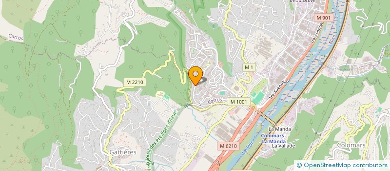 localisation de l'entreprise AGENCEMENT 06 à CARROS