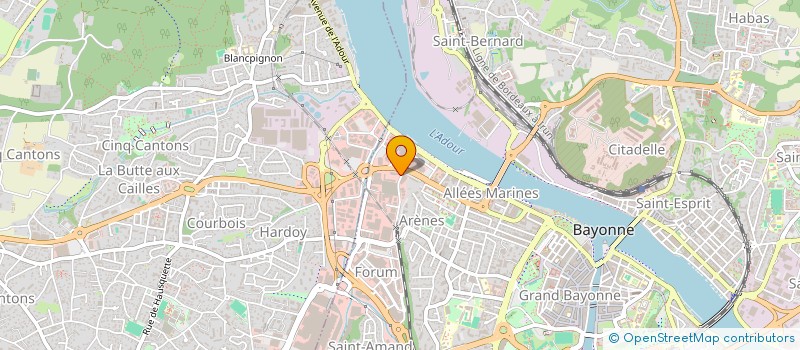 localisation de l'entreprise AGENCEMENT AQUITAINE MENUISERIE à BAYONNE