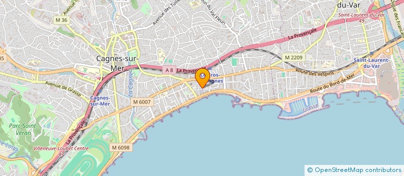 localisation de l'entreprise AGENCEMENT ASSISTANCE INSTALLATION DEPANNAGE EXPRESS 06 à CAGNES-SUR-MER