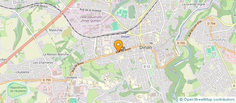 localisation de l'entreprise AGENCEMENT BAINS CUISINES DRESSING à DINAN