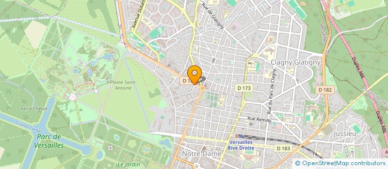 localisation de l'entreprise AGENCEMENT BATIMENT SANITAIRES à VERSAILLES