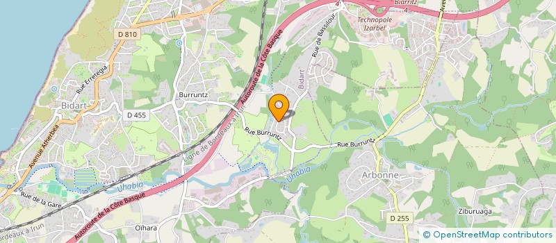 localisation de l'entreprise AGENCEMENT BI COLOR  BIDART