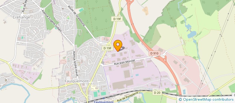 localisation de l'entreprise AGENCEMENT BOIS CONSTRUCTION LANGE CREATION  FAULQUEMONT