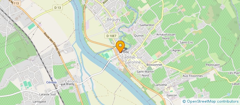 localisation de l'entreprise AGENCEMENT BORDEAUX CLOISONS  CADILLAC-SUR-GARONNE