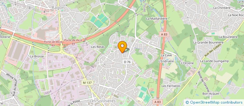 localisation de l'entreprise AGENCEMENT BUREAU SYST'M à LES SORINIERES