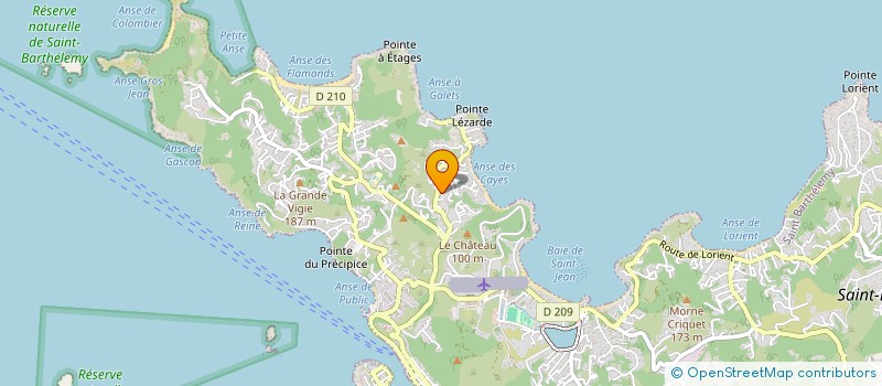 localisation de l'entreprise AGENCEMENT CARAIBES à SAINT-BARTHELEMY