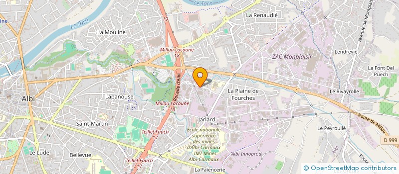 localisation de l'entreprise AGENCEMENT CHAPPERT FRIGORIFIQUE à ALBI