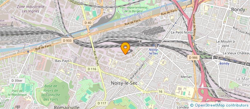 localisation de l'entreprise AGENCEMENT CLOISON MENUISERIE à NOISY-LE-SEC