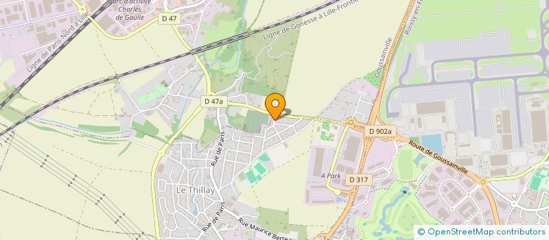 localisation de l'entreprise AGENCEMENT CLOISON PLAFOND RENOVATION  LE THILLAY