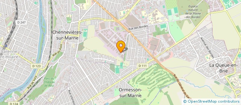 localisation de l'entreprise AGENCEMENT CLOISONS DECORAT PARQUET à CHENNEVIERES-SUR-MARNE