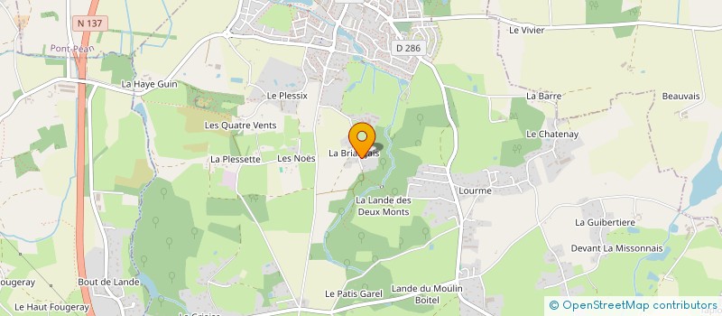localisation de l'entreprise AGENCEMENT COURANTS FAIBLES ET FORTS  ORGERES