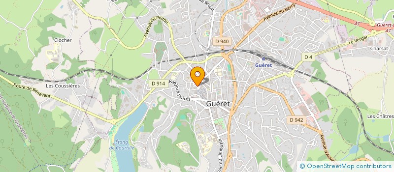 localisation de l'entreprise AGENCEMENT CREUSOIS à GUERET