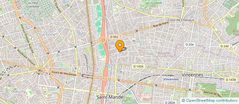 localisation de l'entreprise AGENCEMENT CUISINES & SALLE DE BAINS  MONTREUIL