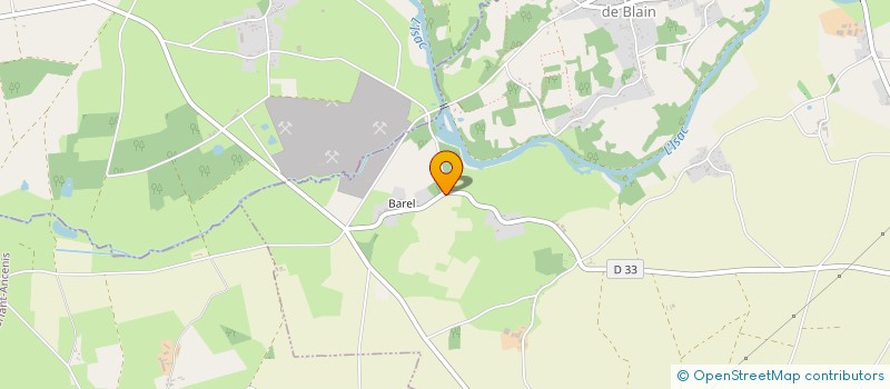 localisation de l'entreprise AGENCEMENT D'UNIVERS à BLAIN