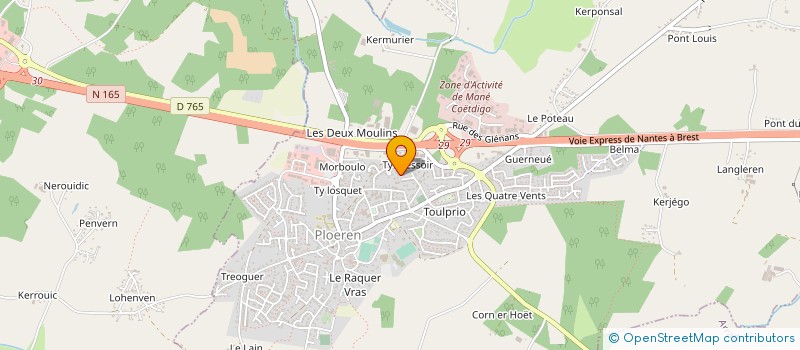 localisation de l'entreprise AGENCEMENT DE MAGASINS MICHEL CHEREL à PLOEREN