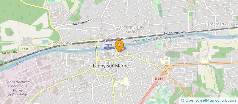 localisation de l'entreprise AGENCEMENT ELECTRICITE SECURITE à LAGNY-SUR-MARNE