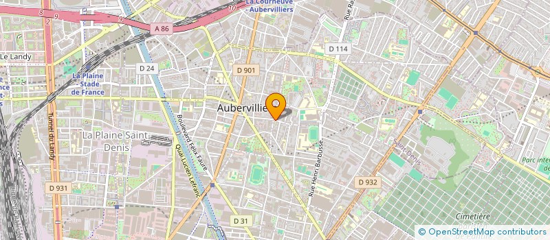 localisation de l'entreprise AGENCEMENT ENERGETIQUE RENOVATION à AUBERVILLIERS