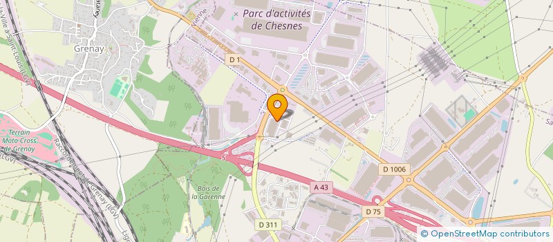 localisation de l'entreprise AGENCEMENT ET ENVIRONNEMENT INDUSTRIEL  SAINT-QUENTIN-FALLAVIER