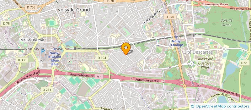localisation de l'entreprise AGENCEMENT GENERAL 3 à NOISY-LE-GRAND